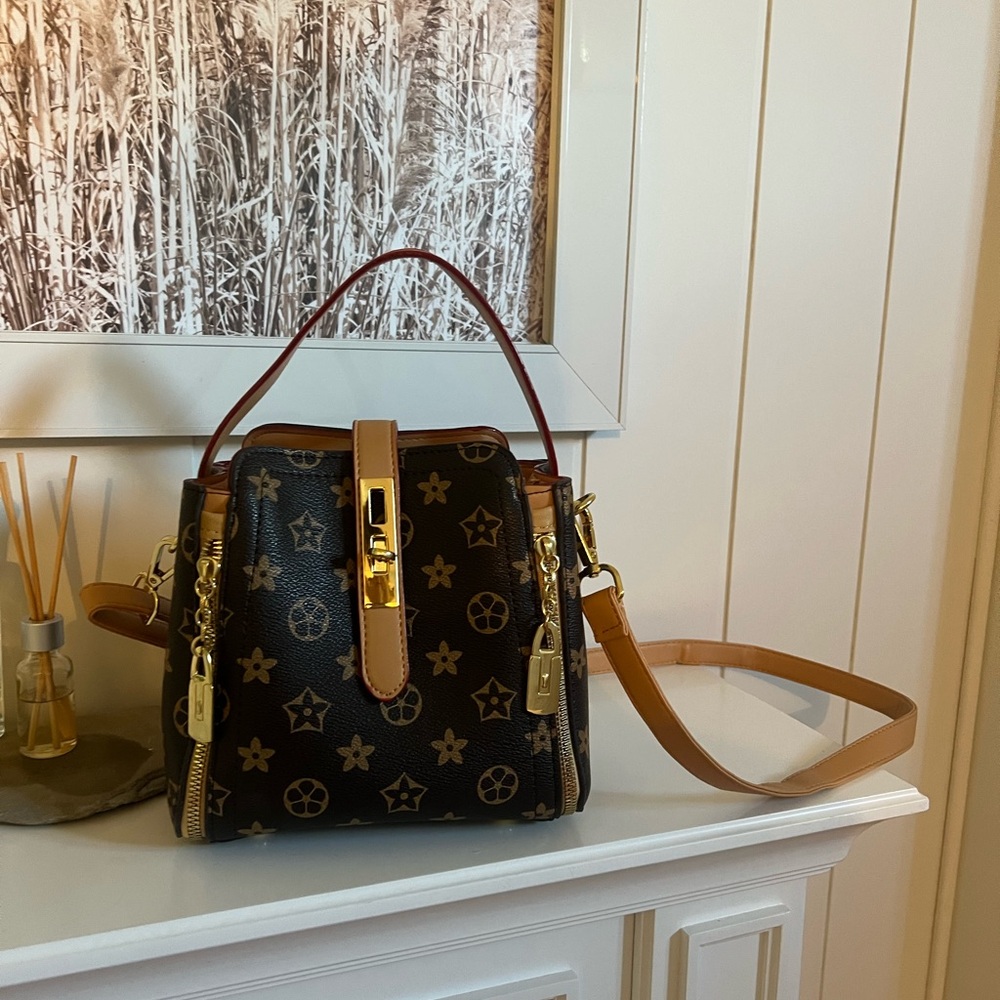 Elegant Brown Designer Handbag